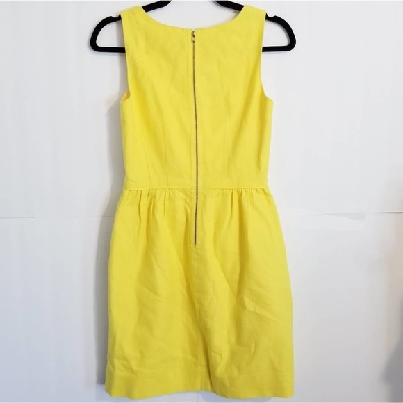 J Crew Factory Yellow Basketweave Dress - Picture 3 of 7